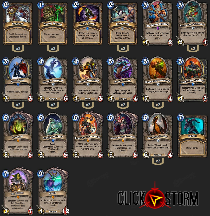 Hearthstone Midrange Dragon Rogue. Deck Guide written by Artem