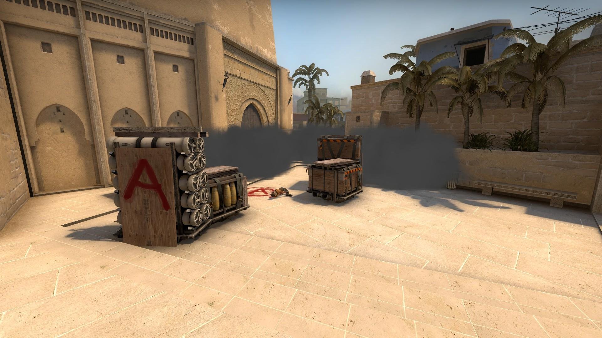 CS:GO: Smokes and flashes for Mirage